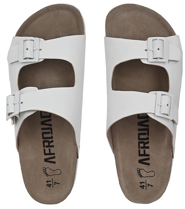 AFROJACK Men's Original Leather Sandals White
